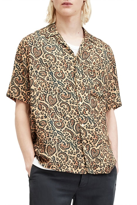 LEO PAISLEY SS SHIRT JET BLACK 1