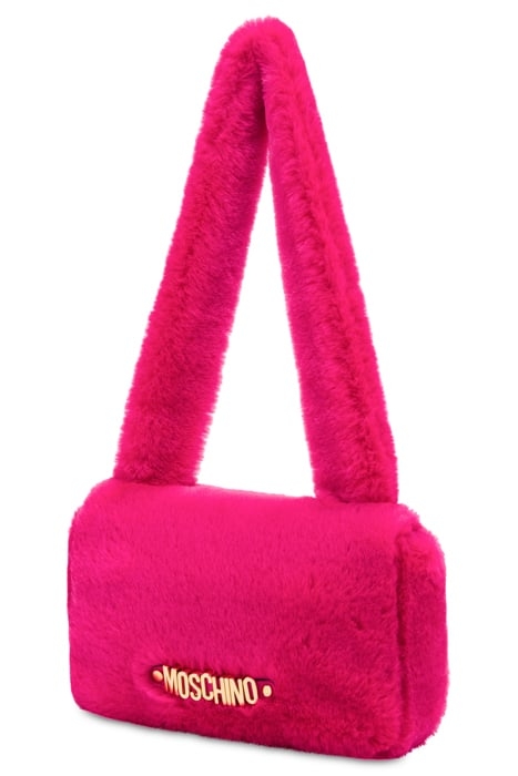 SHOULDER BAG IN SOFT EYES FABRIC PINK 3