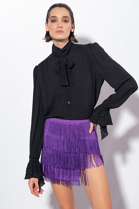 LAS PALMAS GONNA FRANGE + CREPE STRETCH VIOLA PURPLE 6