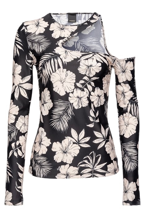 MISTICO MAGLIA JERSEY TECNICO ST.FIORE GRAFICO BLACK/BUTTER 1