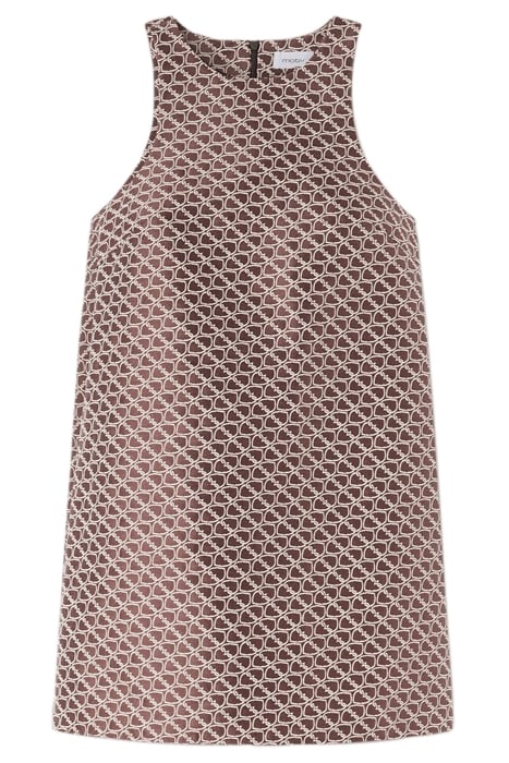 DOUBLE LOVE PATTERNED JACQUARD DRESS NATURAL 3