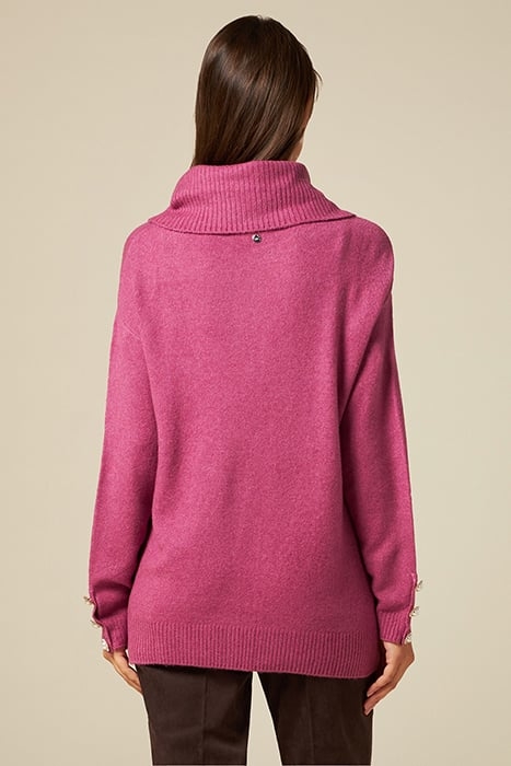 Wool blend sweater with jewel buttons 2