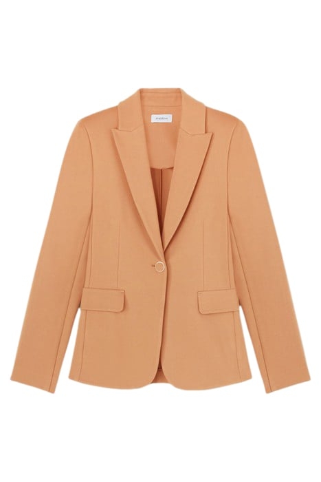 UNLINED MILANO JERSEY BLAZER JACKET NATURAL 3