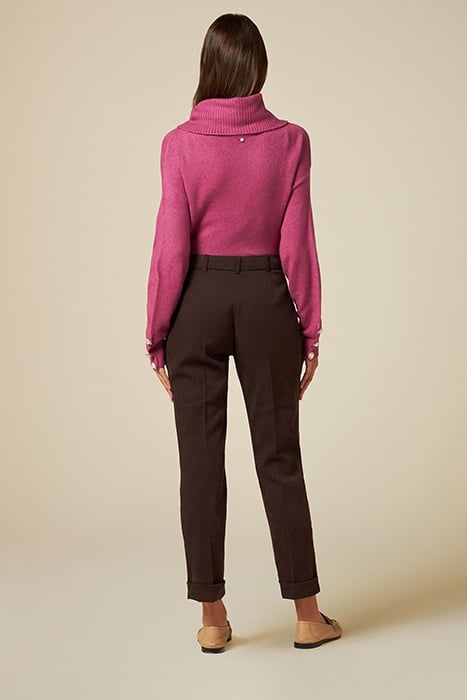 Velvet stovepipe trousers 2