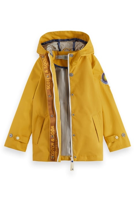 HOODED WATERPROOF PARKA SUN YELLOW 2