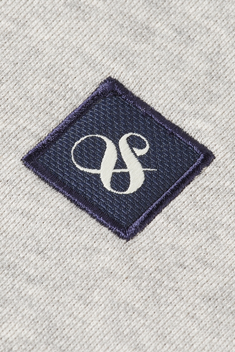 ESSENTIAL LOGO BADGE ZIP-THROU GREY MELANGE 3