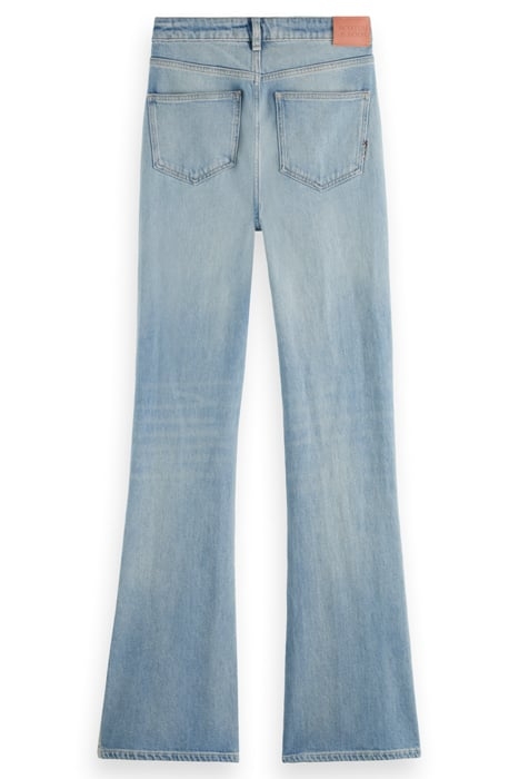 THE CHARM HIGH RISE CLASSIC FLARED JEANS — ALL OR NOTHING AL 5