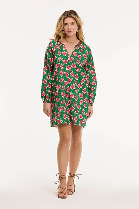 RHODES DRESS BEACH BLOSSOM TROPIC GREEN BLOSSOM 2