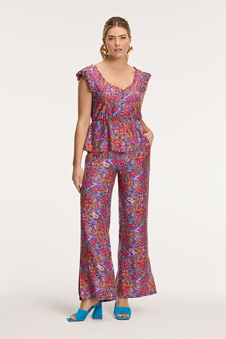 MEREL TROUSERS SICILIAN FLOWER PURPLE SICILIAN FLOWER 6