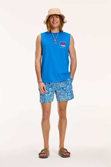 BEYOND THE BLUES SLEEVELESS T-SHIRT SKYDIVE BLUE 5