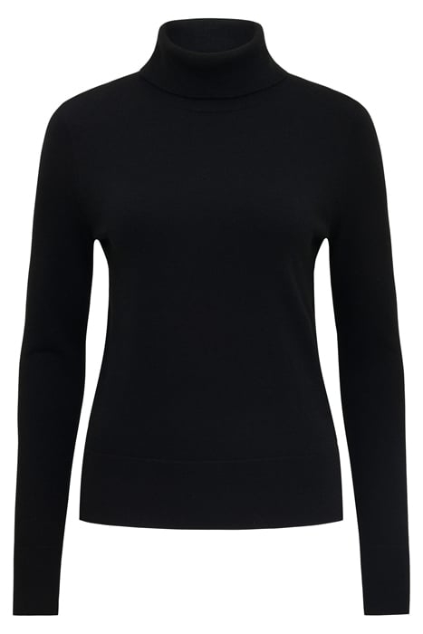 SARAH LAYERING ROLL NECK KNIT TOP BLACK 4