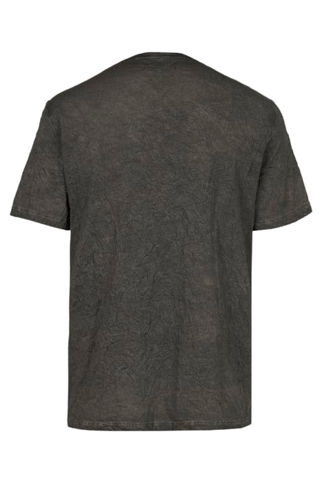 REGULAR FIT SS CREW WITH GARMENT DYE AND IRON GREY 2