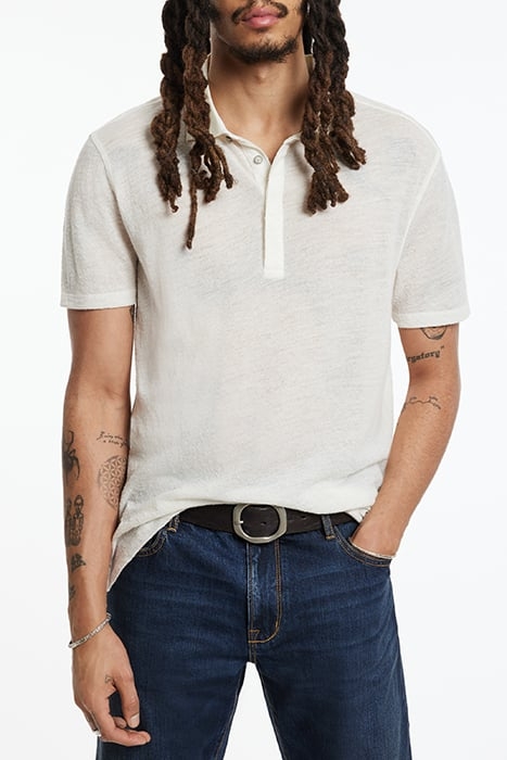 IRWIN REGULAR FIT SS POLO WITH TEXTURE SALT 1