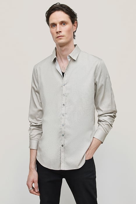 MULTI BUTTON SLIM FIT SHIRT FOSSIL GREY 1