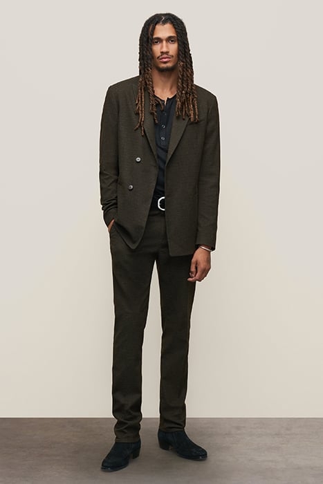 SLIM FIT PEAK LAPEL JACKET WITH ASYMMETR KELP 2