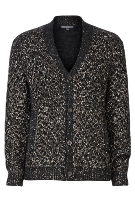 WINN REGULAR FIT CARDIGAN WITH TEXTURED BLACK 1