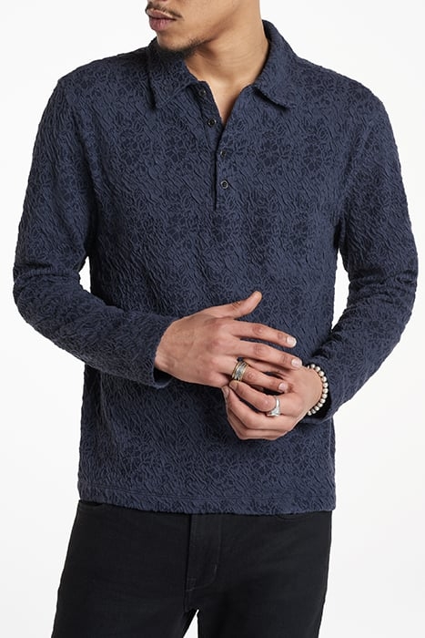 NEWPORT EASY FIT LS POLO WITH FLOWER JAC MARINE 1