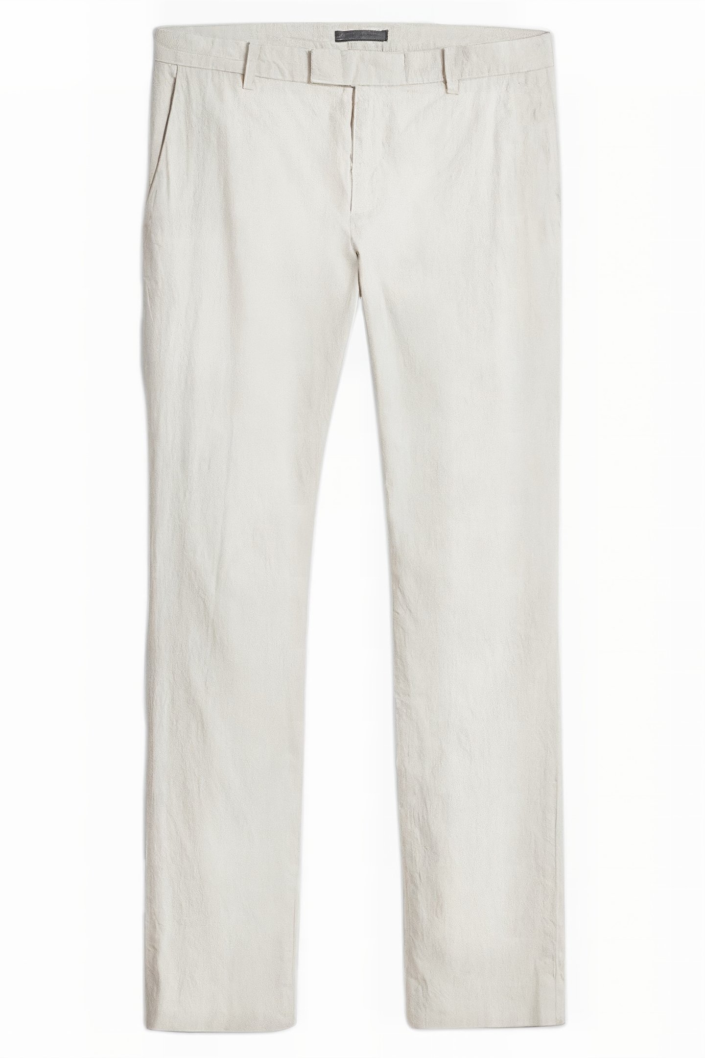 SLIM FIT PANTS WITH WELT HIP POCKET AND MACADAMIA 2