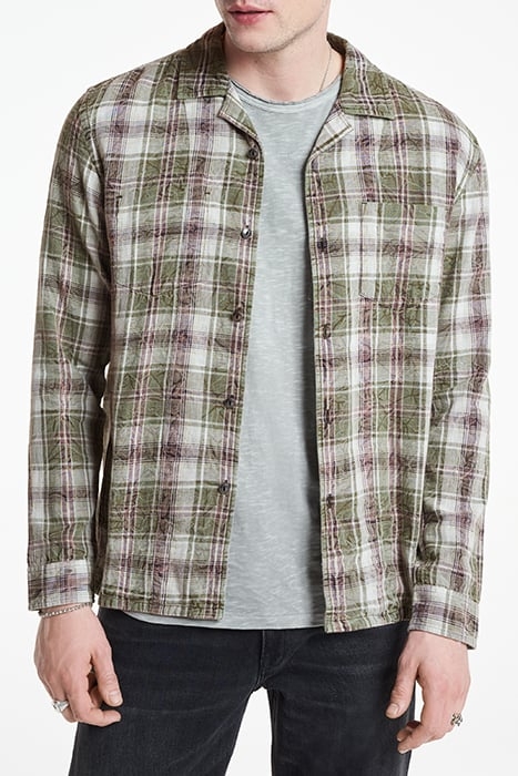 STANTON L/S REVERSIBLE - OVERSIZE REVERS DARK MOSS 1