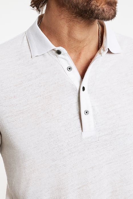 PRESIDIO EASY FIT LS POLO WITH BUCLE TEX GREY MIST 3