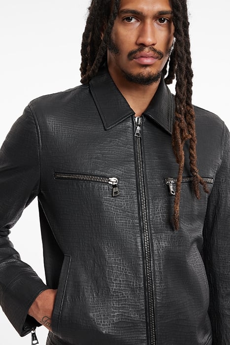 ZIP FRONT JKT WITH ZIP CHET PKTS AND WEL STEEL GREY 3