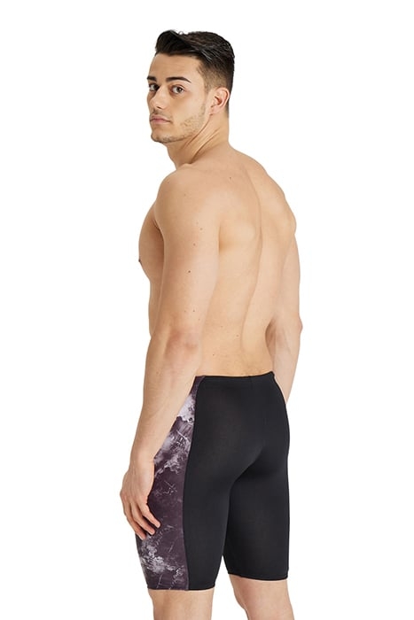 MEN'S SWIM JAMMER ALLOVER BLACK-BLACK MULTI 2