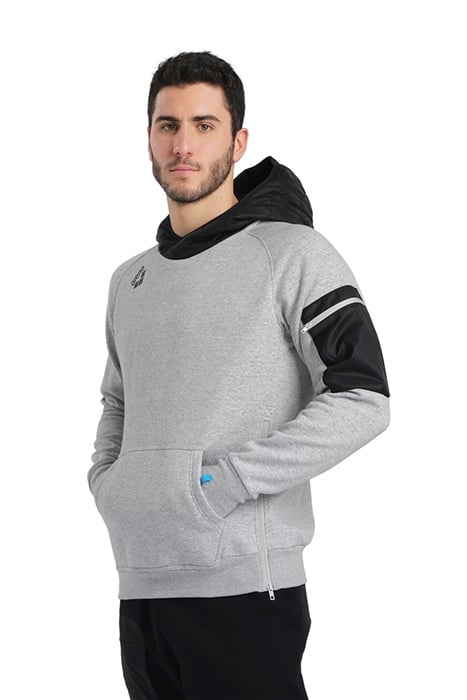 HOODED SWEAT TECH MEDIUM GREY HEATHER 2