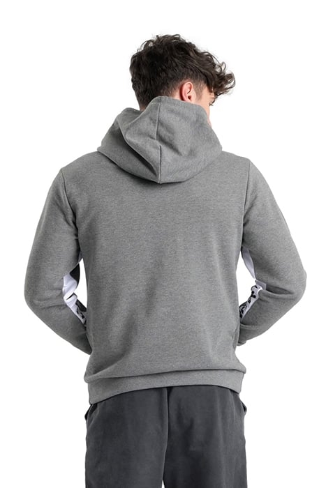 ARENA ICONS HOODED SWEAT SOLID DARKGREY MELANGE-WHITE-BLA 3