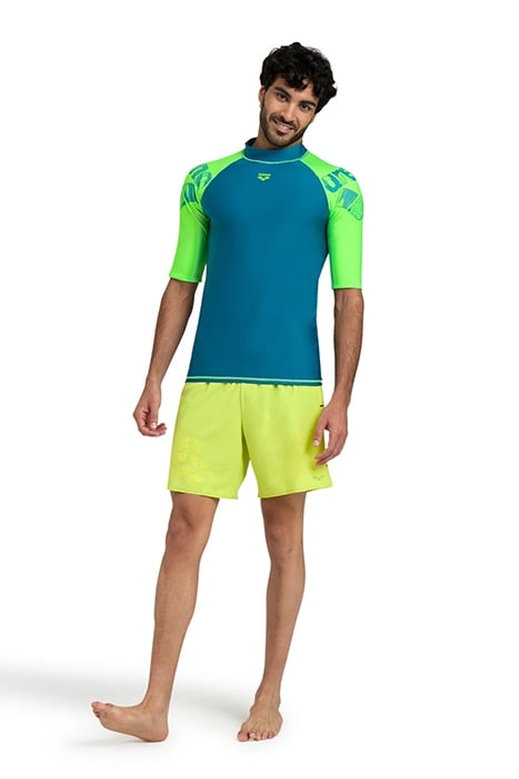 MEN'S ARENA EVO BEACH BOXER LOGO SOFT GREEN 3