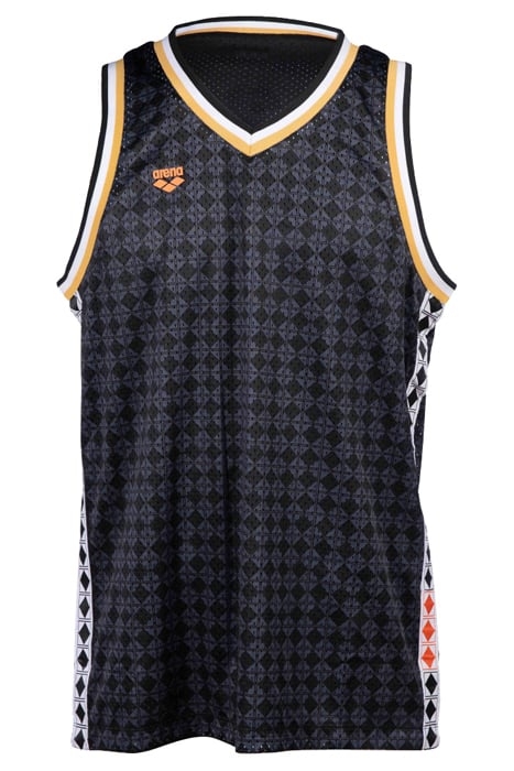 ARENA 50TH TANK TOP MESH REVERSIBLE BLACK-BLACK MULTI-WHITE- 6