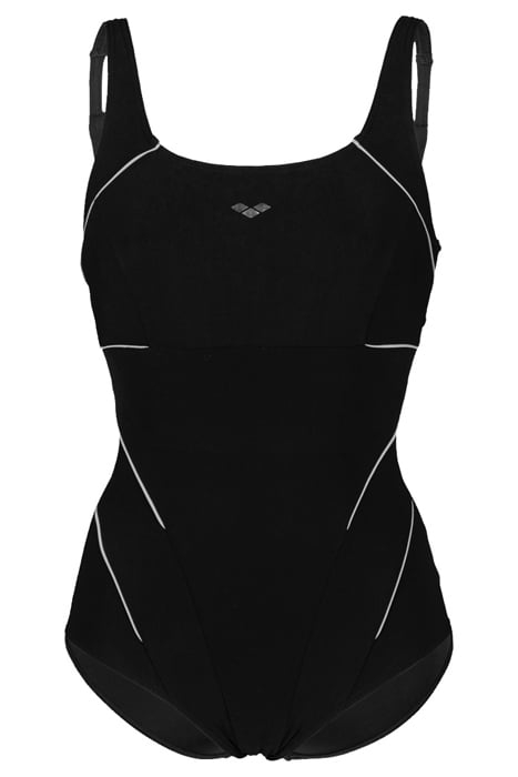 W JEWEL ONE PIECE LOW C CUP R BLACK-WHITE 4