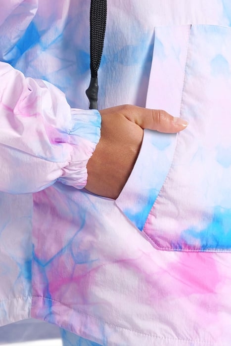 WOMEN'S HOODED JACKET MPH CYAN MULTI TIE&DYE 8