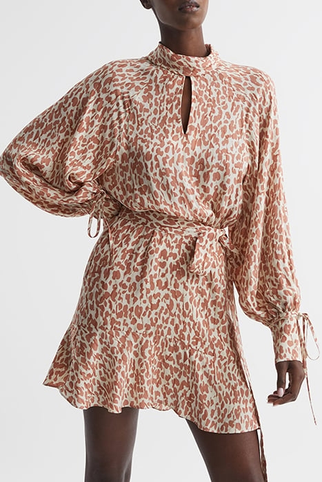 TEYA-ANIMAL DRESS NEUTRAL 1