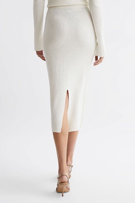 FERN-KNITTED SKIRT CREAM 2