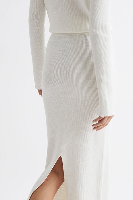 FERN-KNITTED SKIRT CREAM 5