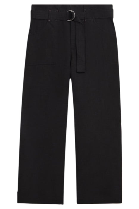 TEAKIE TENCEL LINEN TROUSER PURE BLACK 1