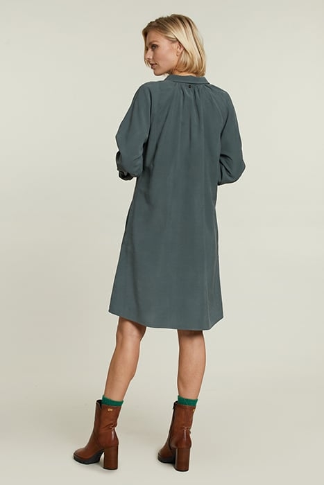 KHAKI UNI DRESS WITH BUTTONS 2