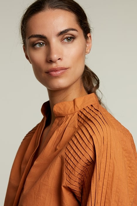 BROWN BLOUSE BALLOON SLEEVES 4