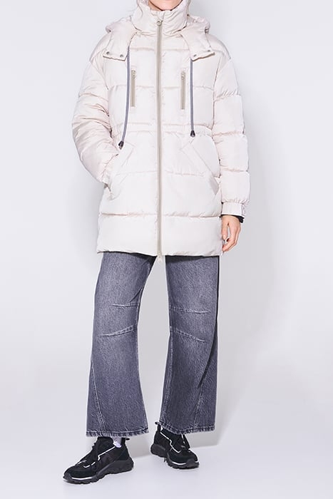 IVORY OVERSIZE PUFFER JACKET 1