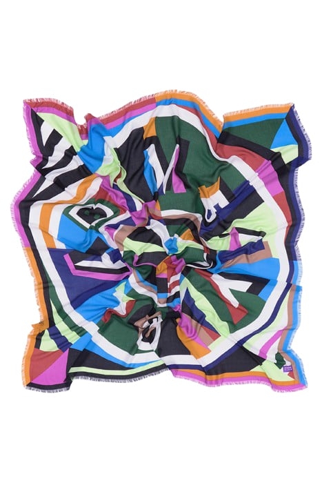 GREEN LOGO-CHIMO SHAWL 2