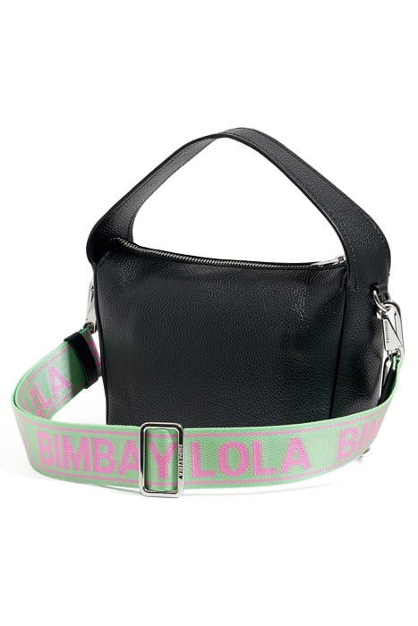 M BLACK LEATHER SLOUCH BAG 2