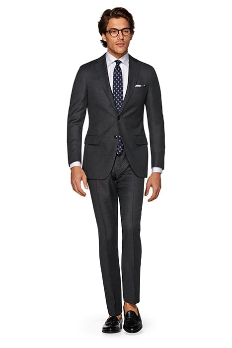 DARK GREY BIRD'S EYE TAILORED FIT SIENNA BLAZER 1