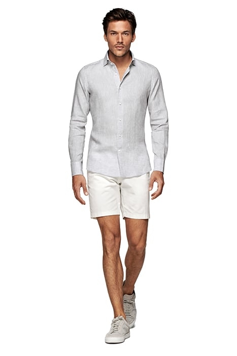 LIGHT GREY SLIM FIT SHIRT 3