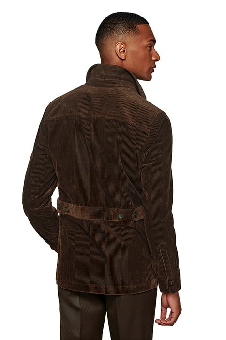 DARK BROWN RELAXED FIT SHIRT-JACKET 2
