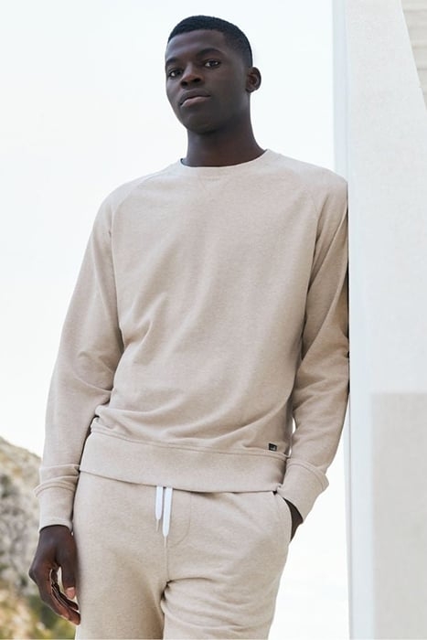 ROWE | PIQUÉ SWEATER SAND MELANGE 4