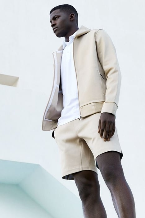 SHELTON | TECH JERSEY HOODIE NEUTRAL SAND 3