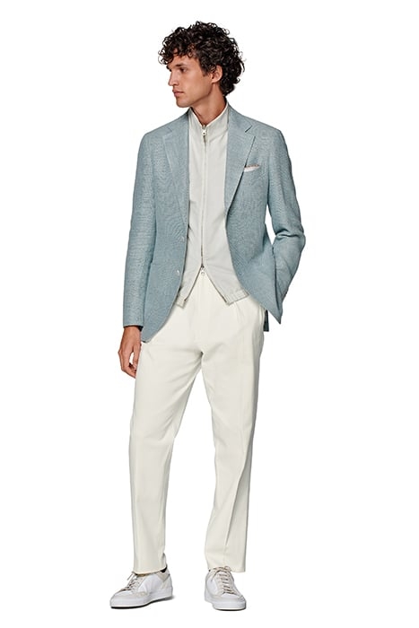 MINT BLUE TAILORED FIT HAVANA BLAZER 5