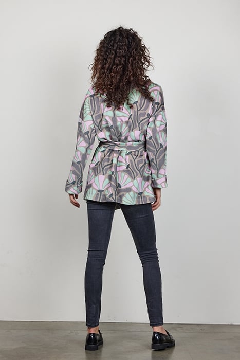 KIMONO VEST LOIS PRINT SAND WITH COSMIC FLOWER PRINT 2