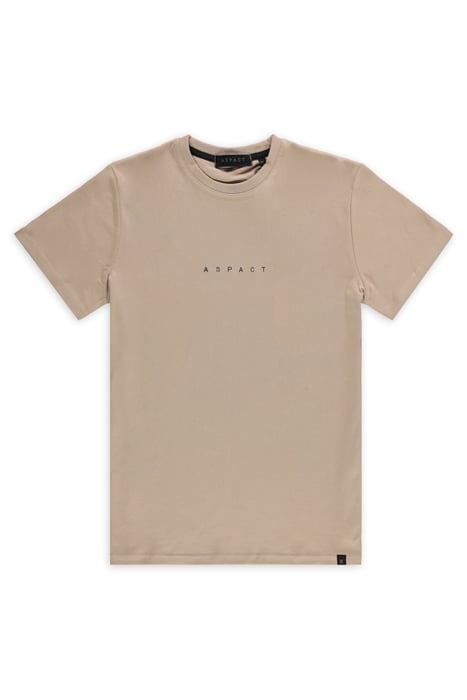 EMBROIDERY TEE TAUPE 1