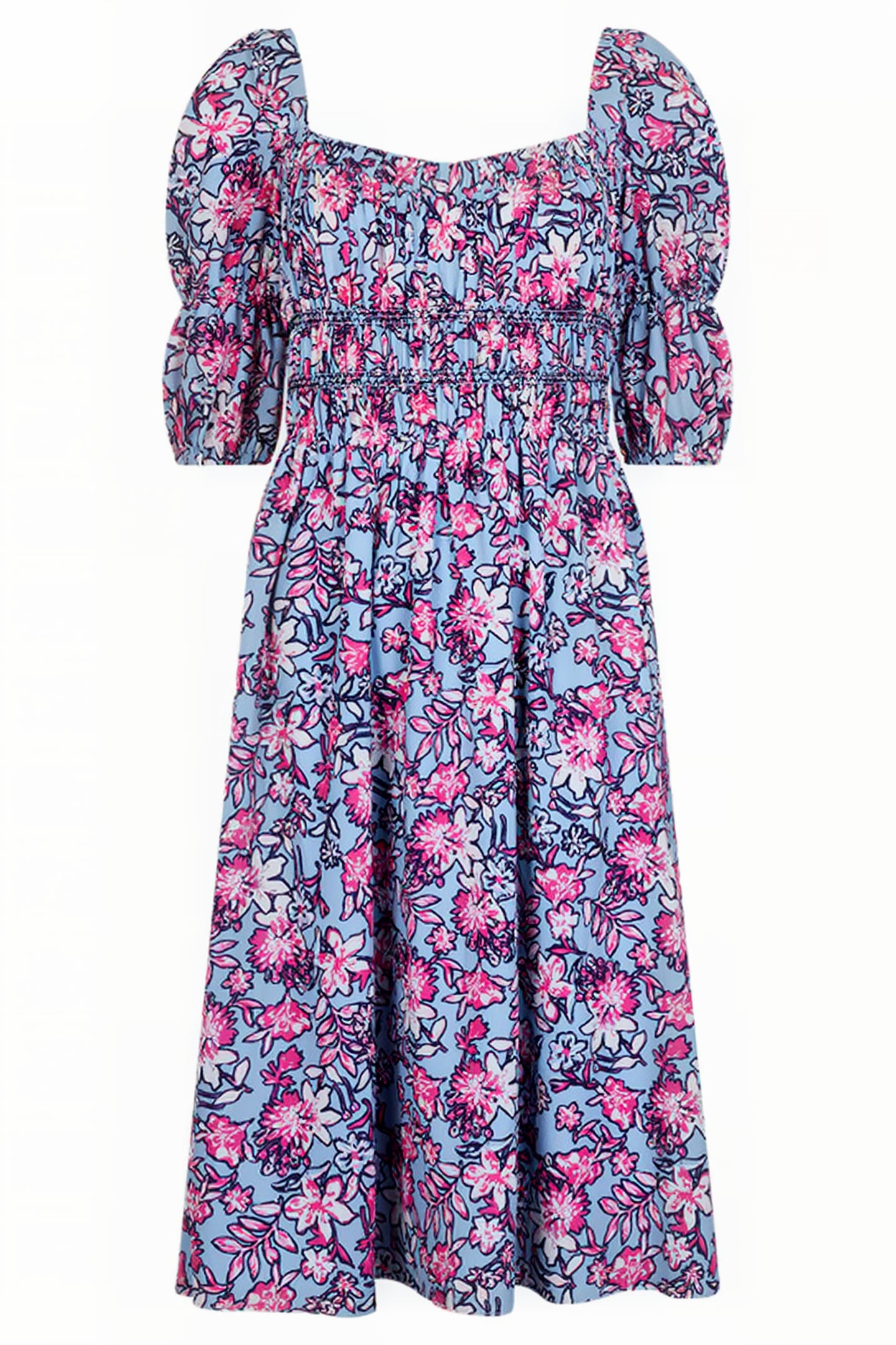 FOTINI VERONA DRESS PUFF SLEEV WHITE 3